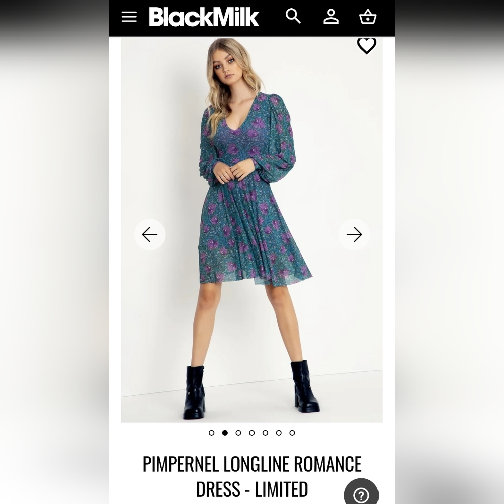 Blackmilk Pimpernel Longline Romance Dress
